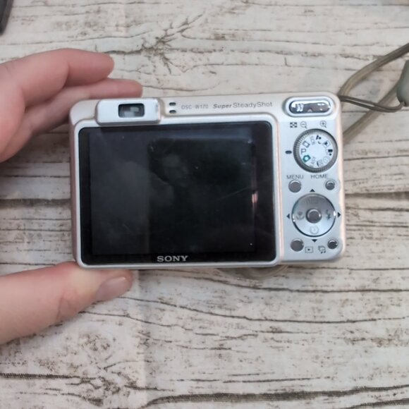 Sony Cyber-shot DSC-W170 Digital Camera Silver 10.1MP + Charger & Case - Picture 3 of 10